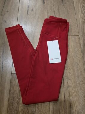 Lululemon Red Athletic Leggings